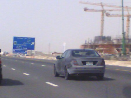 2008 Mercedes C-Class spy photo in Dubai