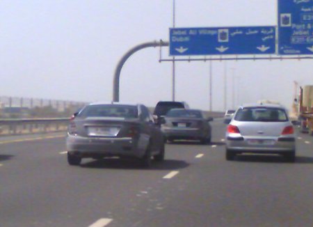 2008 Mercedes C-Class spy photo in Dubai