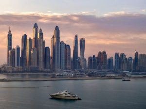 Photo of Dubai Marina taken at dawn